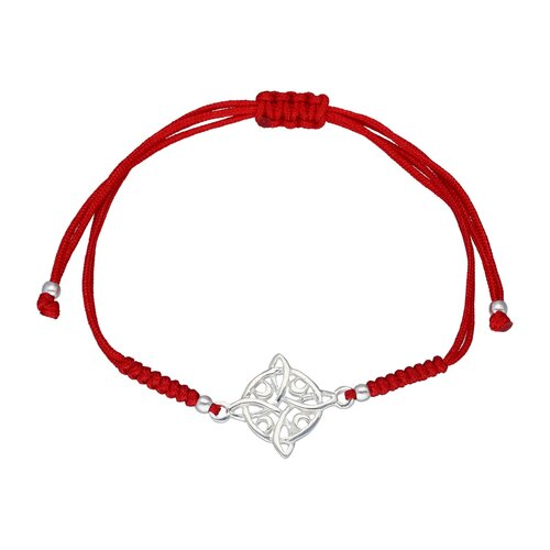 Pulsera Hilo Rojo Ajustable Nudo de Brujas