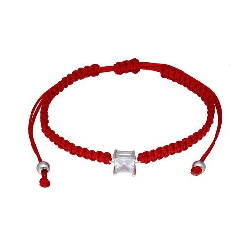 Pulsera Ajustable Hilo Rojo Circón