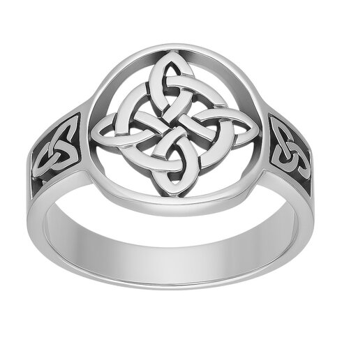 Anillo Nudo de Brujas Triquetas