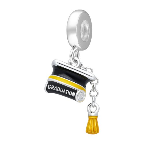 Colgante Charm Birrete Diploma Graduación Licenciatura