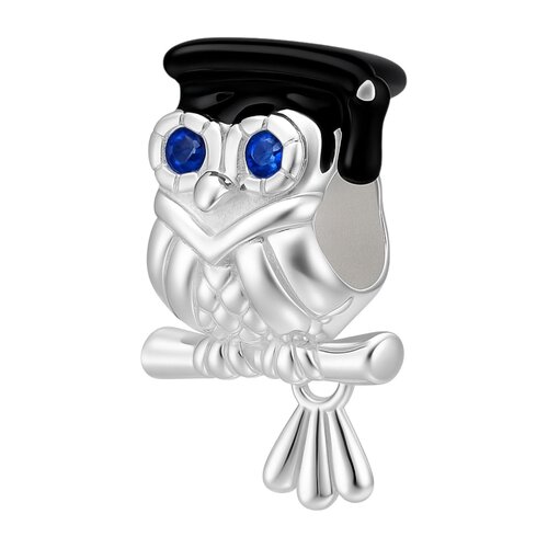 Colgante Charm Búho Graduación Circones Zafiro