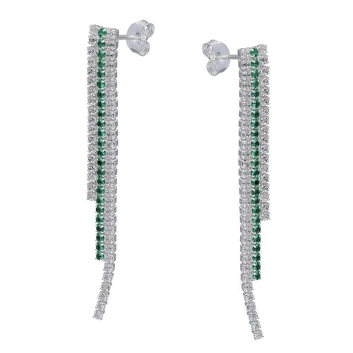 Aro Cadena Circones Tenis  Esmeralda