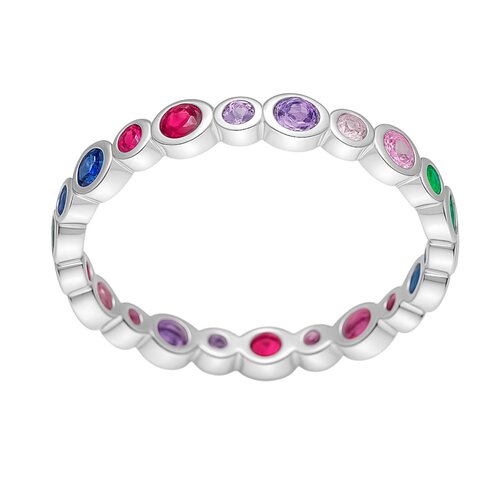 Anillo Cintillo Circones Sin Fin Multicolor