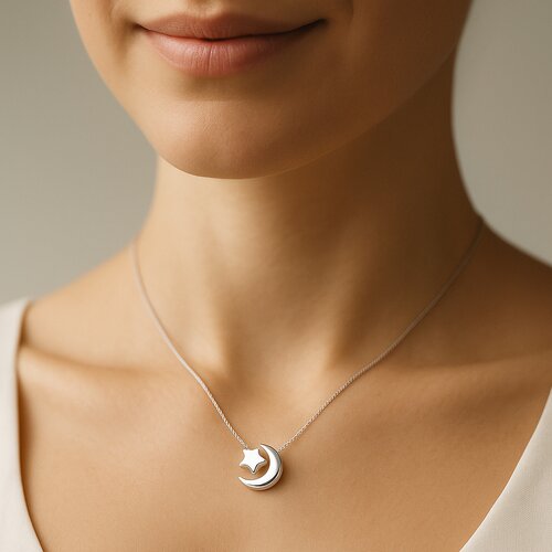 Collar Media Luna Estrella