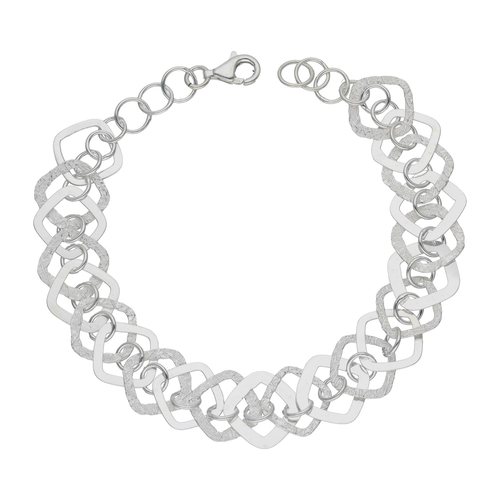 Pulsera Rombos Lisos y Martillados