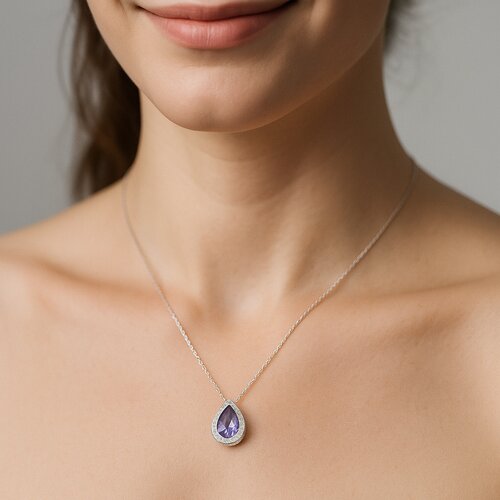 Collar Gota Circones Amatista