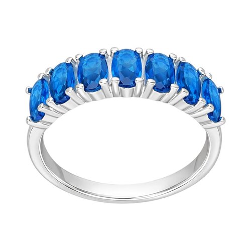 Anillo Cintillo Circones Agua Marina