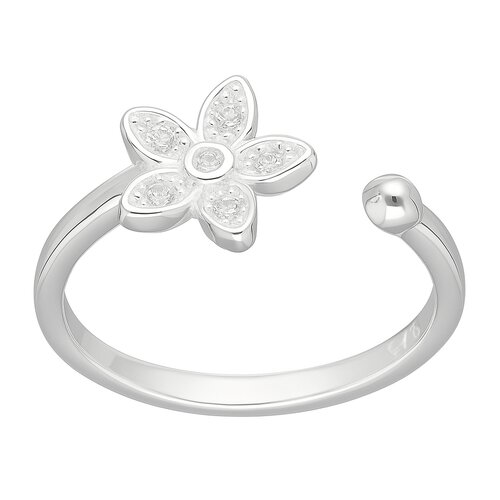 Anillo Midi Flor Circones