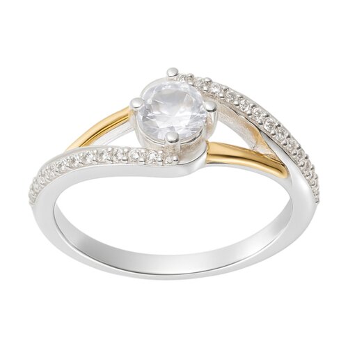 Anillo Entrelazado Circones Líneas en Oro