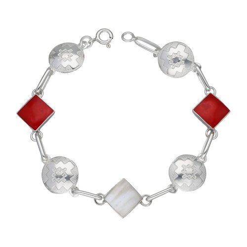 Pulsera Mapuche Nácar Jaspe