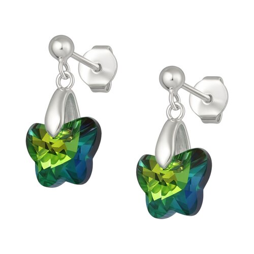 Aro Mariposa Cristal Hecho con Swarovski® Tornasol