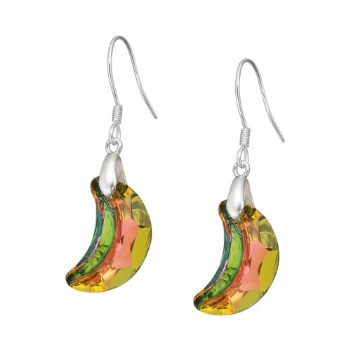 Aro Media Luna Cristal Hecho con Swarovski® Tornasol