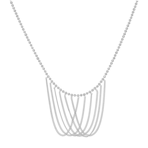 Collar Cascada Esferas Cadenas