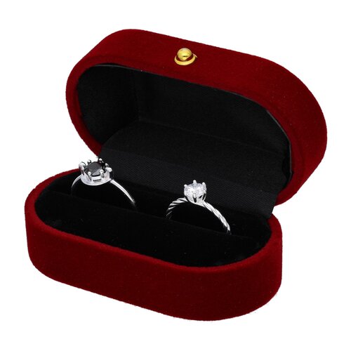 Cofre para Dos Anillos Rojo