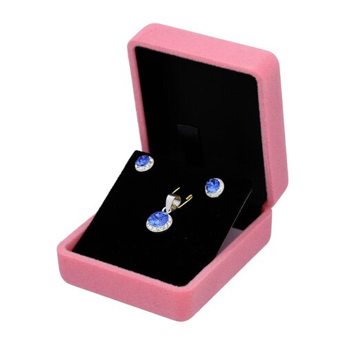 Cofre Pequeño Terciopelo Rosa para Conjunto