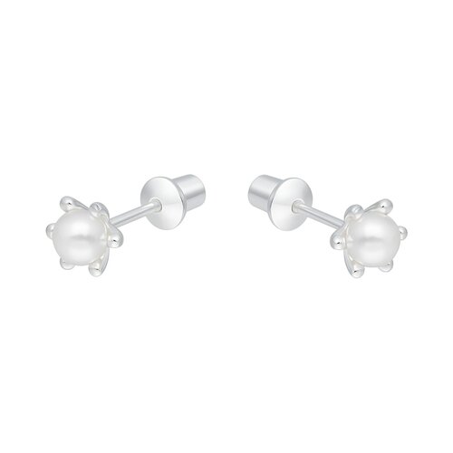 Aro con Tope Pistilo con Perla 4 mm