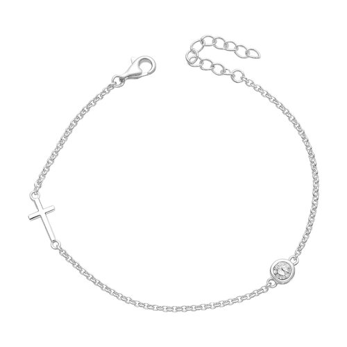 Pulsera Cruz Circón