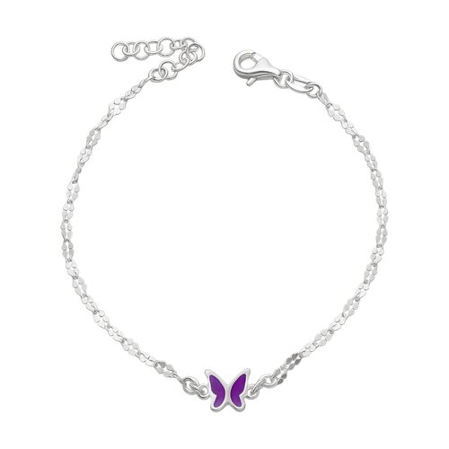 Pulsera Tradicional Martillada Mariposa Esmaltada