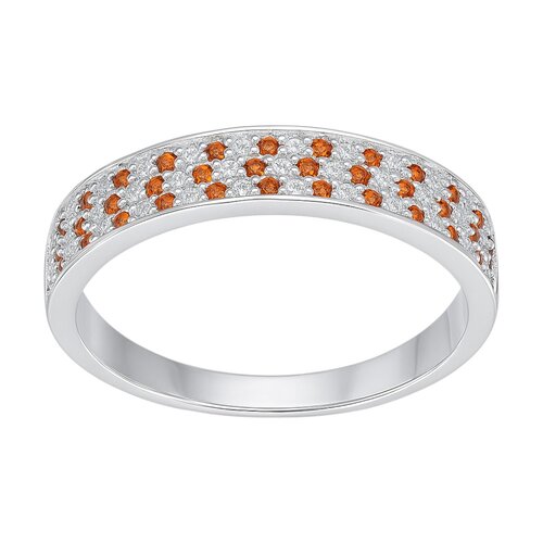 Anillo Cintillo Circones Granate