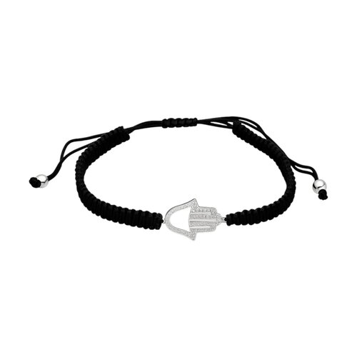 Pulsera Hilo Negro Ajustable Mano de Fátima Circones