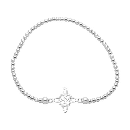 Pulsera Elástica Nudo de Brujas Esferas