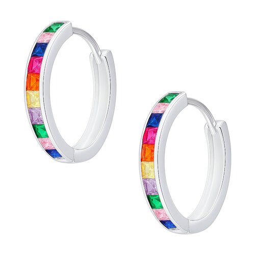 Argolla Huggie Circones Multicolor 18 mm