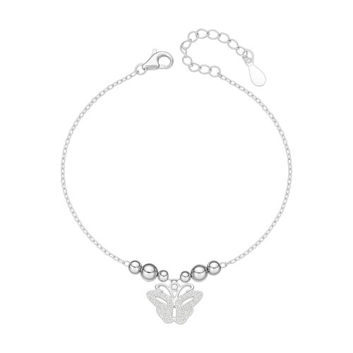 Pulsera Esferas Facetadas Mariposa Circones