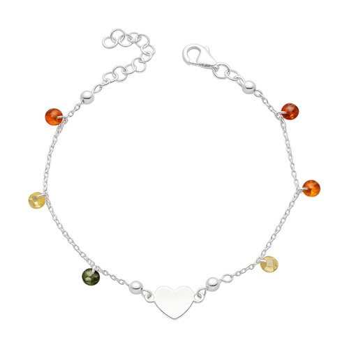 Pulsera Corazón Cristales Hechos con Swarovski® Multicolor