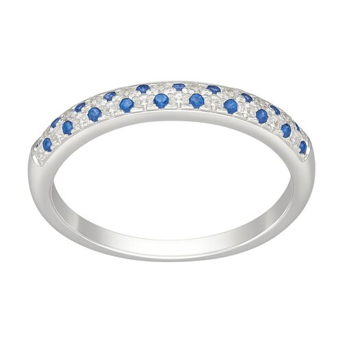 Anillo Cintillo Circones Zafiro