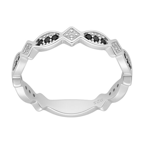 Anillo Cintillo Rombos Óvalos Circones Ónix