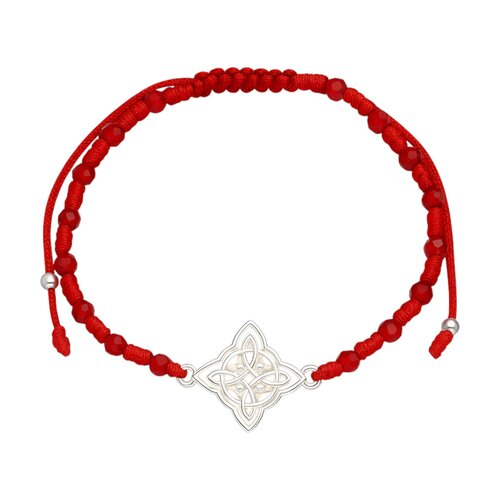 Pulsera Hilo Rojo Ajustable Nudo de Brujas Cristales