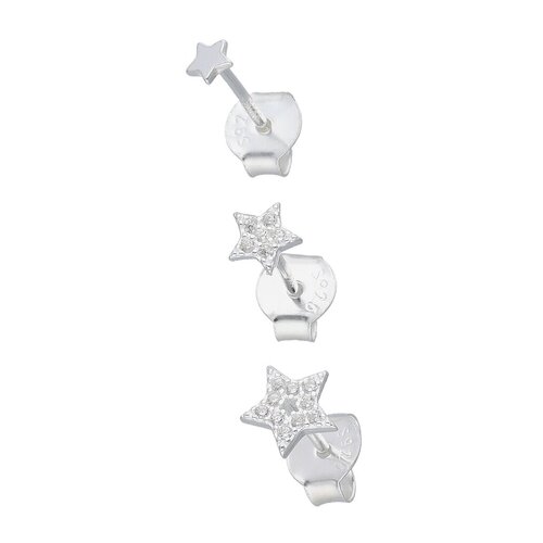 Set Aros Minimalista Estrellas Circones