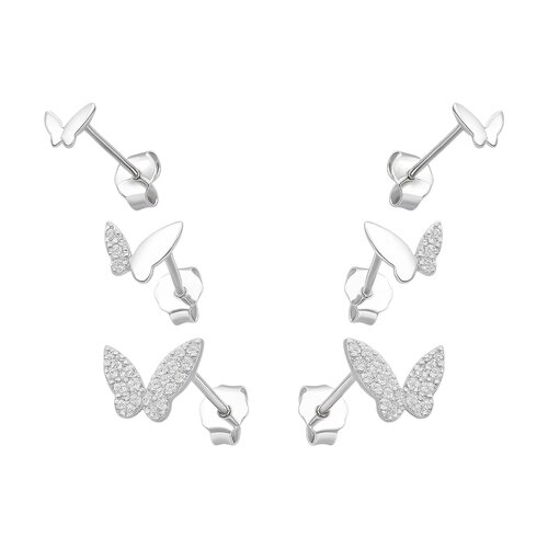 Set Aros Minimalista Mariposas Circones