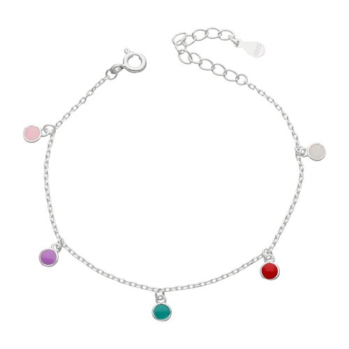 Pulsera Circulos Esmaltados Multicolor