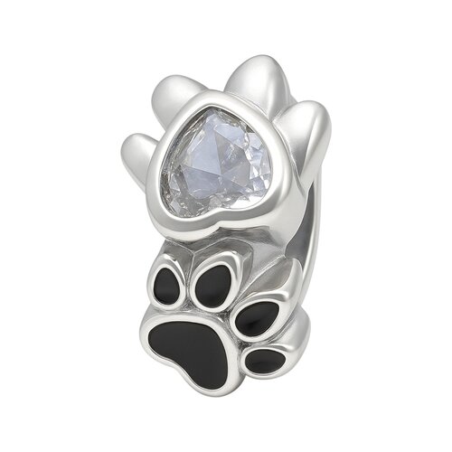 Colgante Charm Patitas Esmaltada Circón