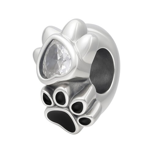 Colgante Charm Patitas Esmaltada Circón