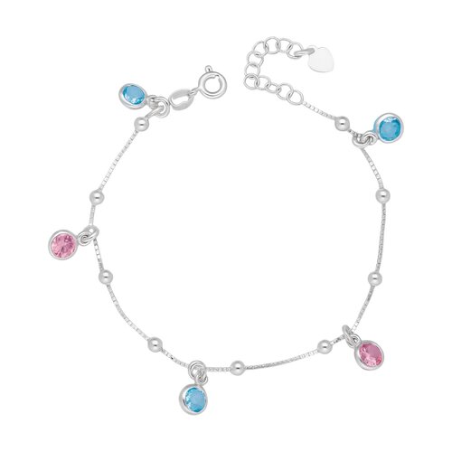 Pulsera Esferas Circones Multicolor