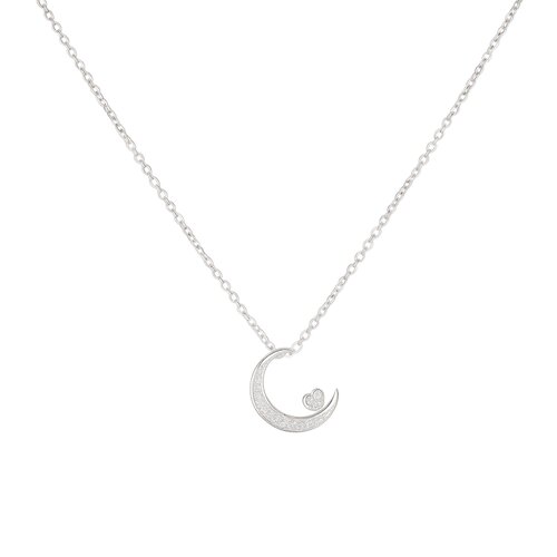 Collar Media Luna Corazón Circones