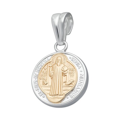 Colgante Inflado San Benito Abad en Oro