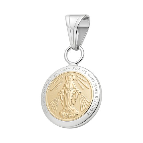 Colgante Inflado Virgen de los Rayos Milagrosa en Oro