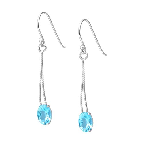 Aro Cadenas Cristal Hecho con Swarosvki® Celeste