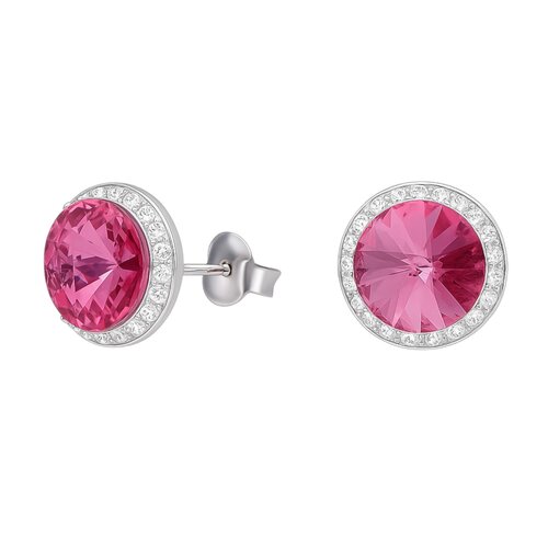 Aro Cristal Hecho con Swarovski® Rosado Strass 10 mm