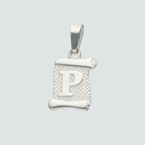 Colgante Pergamino Letra P