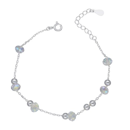 Pulsera Esferas Cristales Hecho con Cristal Swarovski® Tornasol