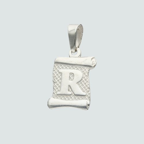 Colgante Pergamino Letra R
