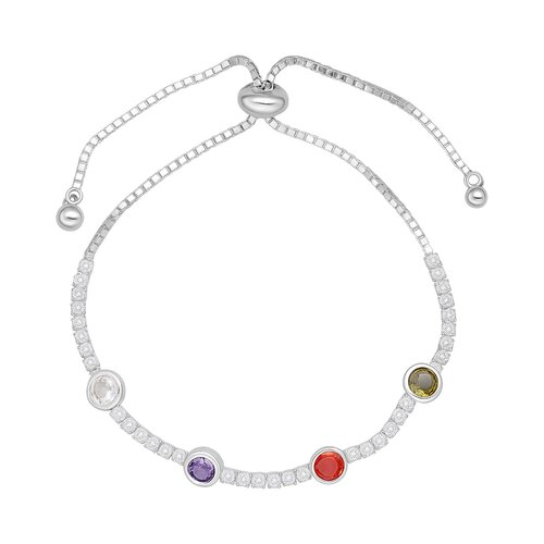 Pulsera Ajustable Circones Tenis Multicolor