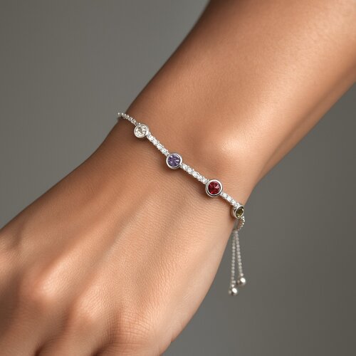 Pulsera Ajustable Circones Tenis Multicolor