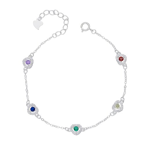 Pulsera Corazones Circones Multicolor