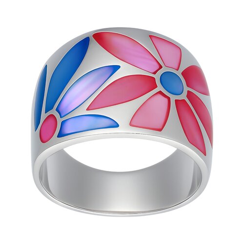 Anillo Flores Nacarado Multicolor