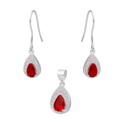 Conjunto Gota Circones Rubí